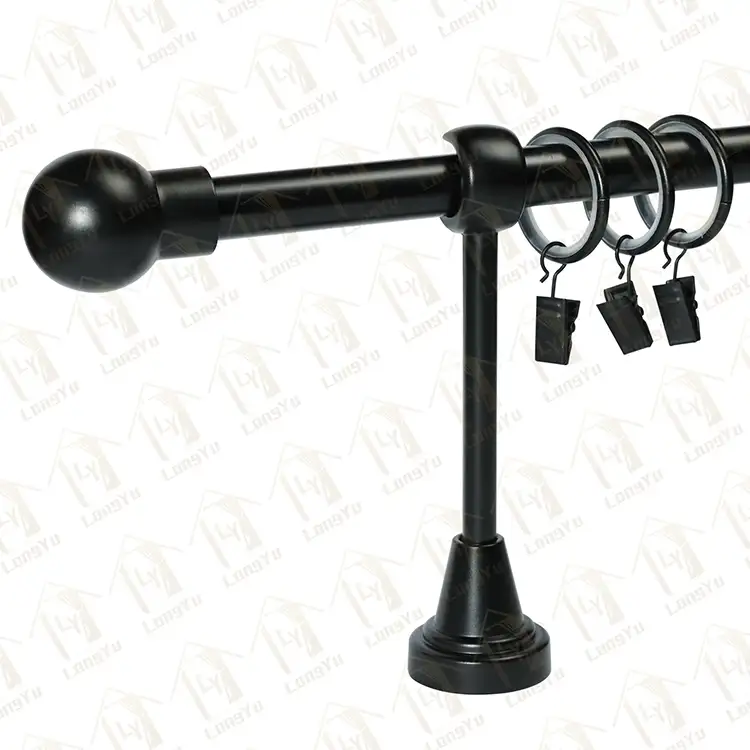 Embouts de tringle à rideau en aluminium