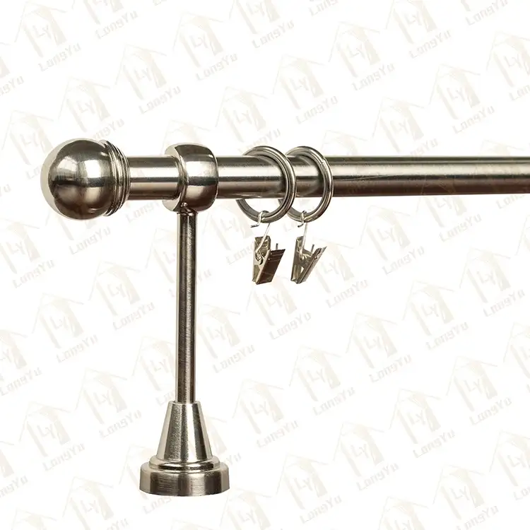 Embouts de tringle à rideau en aluminium