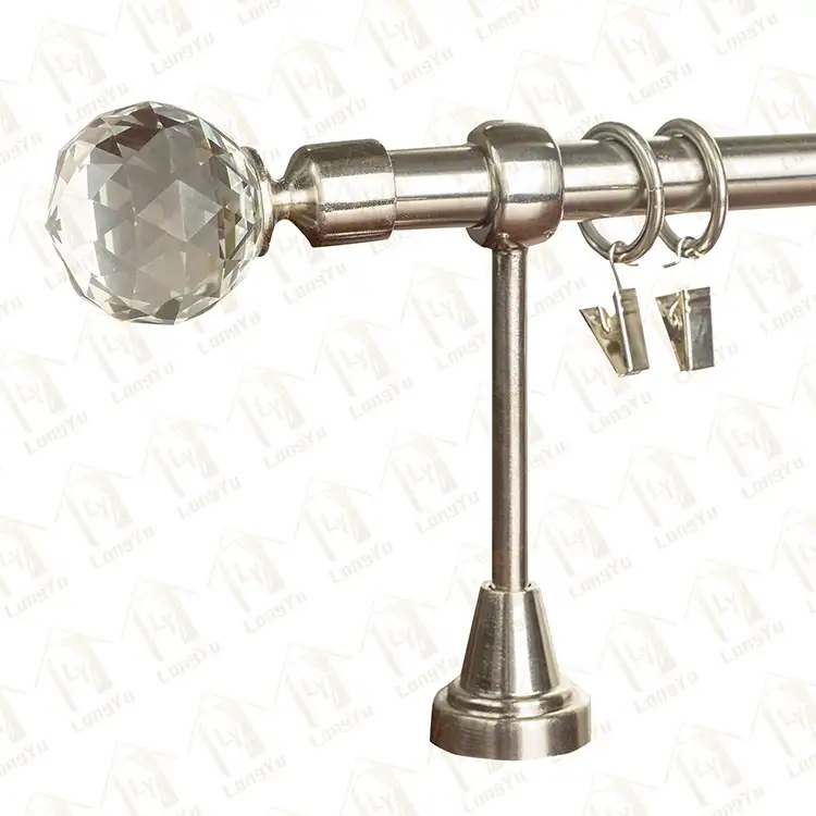 Embouts de rideau en verre